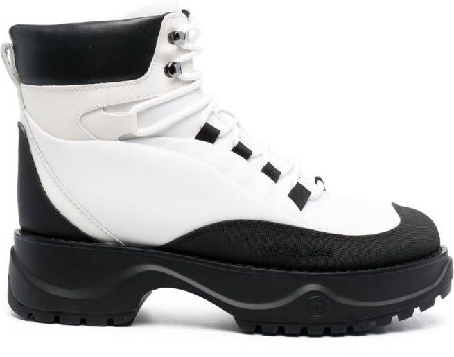 Michael Kors Parker logo-panelled ankle boots Black