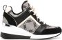 Michael Kors Georgie jacquard wedge sneakers Black - Thumbnail 1