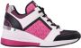 Michael Kors logo-strap wedge-heel sneakers Pink - Thumbnail 6