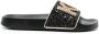 Michael Kors glittered logo slides Black - Thumbnail 1