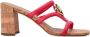 Michael Kors Hampton logo-plaque sandals Pink - Thumbnail 1