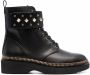Michael Kors Haskell spike-strap leather boots Black - Thumbnail 1