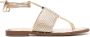Michael Kors interwoven ankle-tie fastening sandals Gold - Thumbnail 1