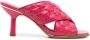 Michael Kors 90mm interwoven leather sandals Pink - Thumbnail 1