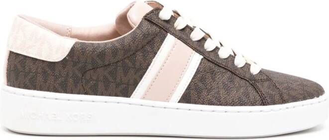 Michael Kors Irving monogram-pattern sneakers Brown