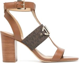Michael Kors Izzy T-strap 75mm sandals Brown