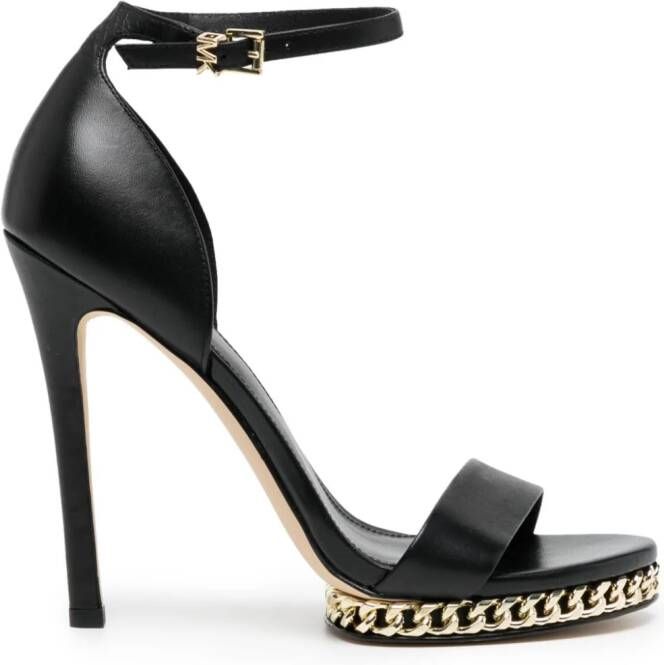 Michael Kors Jordyn 123mm chain-link detailing sandals Black
