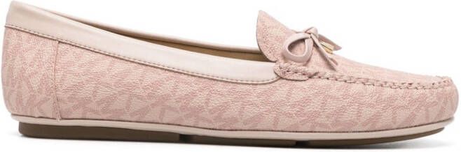 Michael Kors Juliette logo-print loafers Pink