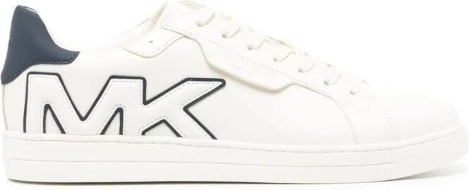 Michael Kors Keating logo-appliqué leather sneakers White