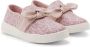 Michael Kors Kids bow-detail monogram-print sneakers Pink - Thumbnail 1