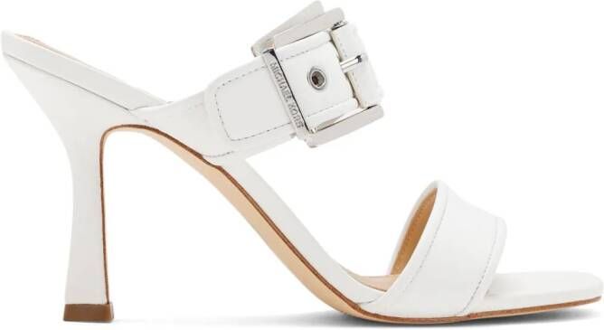 Michael Kors leather 95mm mules White