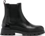 Michael Kors logo-embossed leather ankle boots Black - Thumbnail 1
