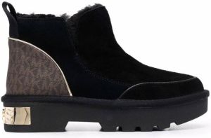 Michael Kors logo-plaque ankle boots Black