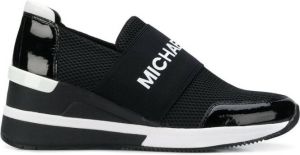 Michael Kors logo platform runner sneakers Black
