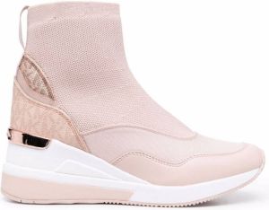 Michael Kors logo sneaker boots Pink