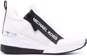 Michael Kors logo-tape low-top trainers White