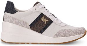 Michael Kors Mabel monogram platform sneakers White