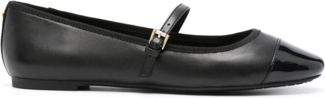 Michael Kors Mae leather ballerina shoes Black