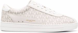 Michael Kors monogram lace-up sneakers White