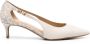 Michael Kors crystal-embellished leather mules White - Thumbnail 1