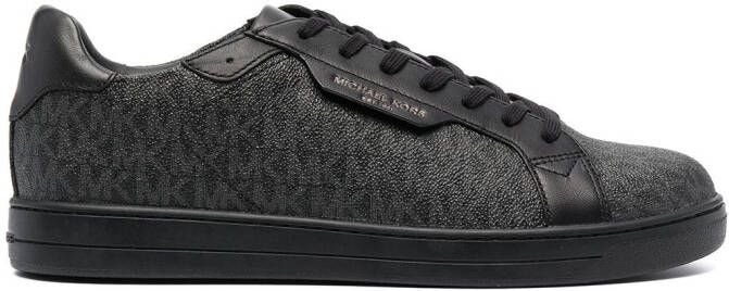 Michael Kors monogram print sneakers Black