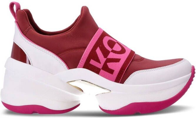 Michael Kors Georgie monogram-panel sneakers Neutrals