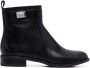 Michael Kors calf-leather logo-print ankle-boots Neutrals - Thumbnail 8