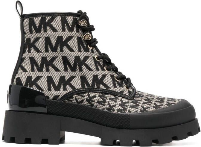 Michael Kors Payton logo-print ankle boots Neutrals