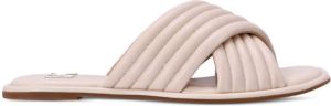 Michael Kors Portia quilted leather slides Pink