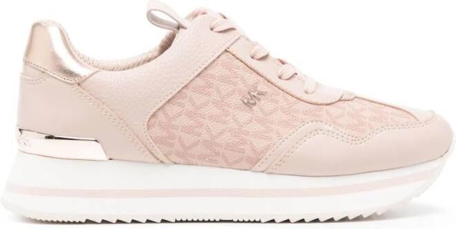 Michael Kors Raina logo-jacquard platform sneakers Pink