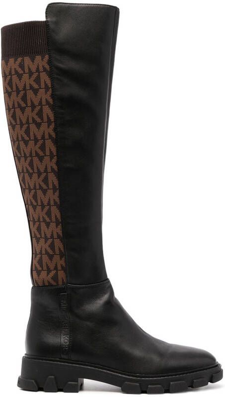 Michael Kors Brea monogram-print ankle boots Brown