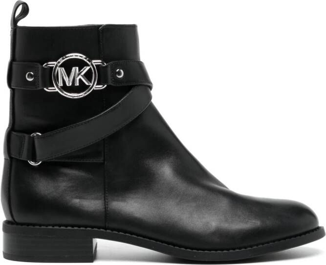 Michael Kors Rory logo-plaque boots Black