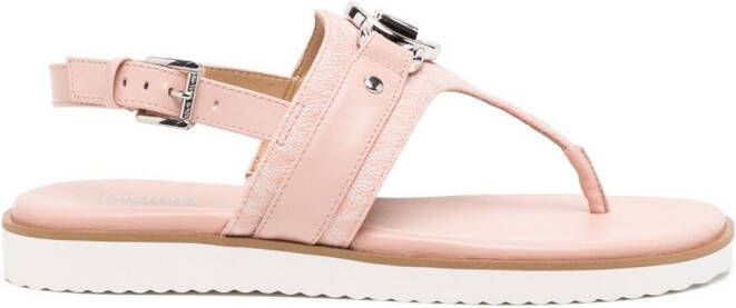 Michael Kors Rory thong leather sandals Pink