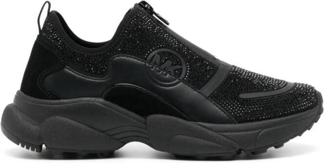 Michael Kors Sami crystal-embellished sneakers Black