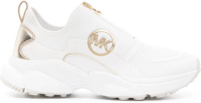 Michael Kors Sami logo-appliqué zipped sneakers White