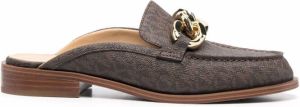 Michael Kors Farrah monogram-print loafers Black