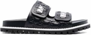 Michael Kors Stark debossed-logo sandals Black