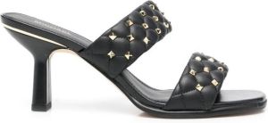 Michael Kors studded open-toe sandals Black