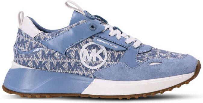 Michael Kors Theo monogram sneakers Blue