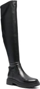 Michael Kors thigh-high leather boots Black
