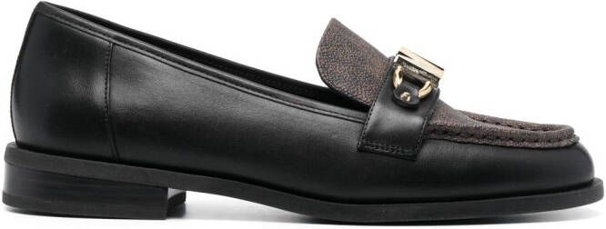 Michael Kors Tiegan monogram-patterned loafers Black