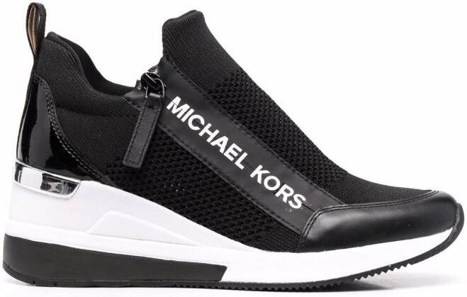 Michael Kors Willis stretch knit sneakers Black