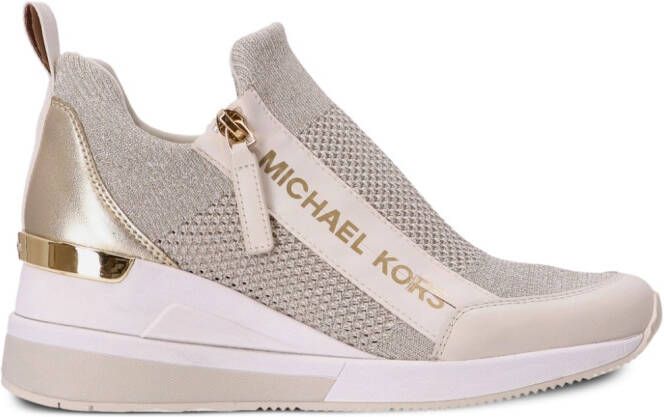 Michael Kors Willis wedge sneakers Neutrals