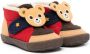 Miki House bear-embellished sneakers Brown - Thumbnail 1