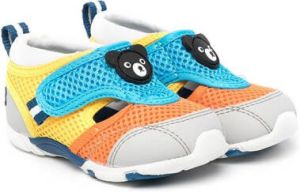 Miki House bear-patch sneakers Multicolour