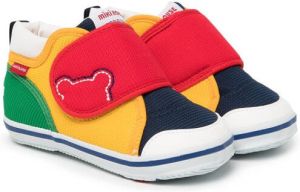 Miki House colour-block touch strap sneakers Multicolour