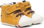 Miki House embroidered-logo touch-strap sneakers Yellow - Thumbnail 1