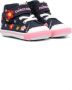 Miki House floral-embroidered denim sneakers Blue - Thumbnail 1