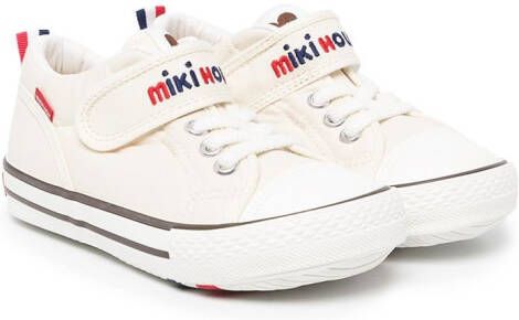 Miki House logo-print sneakers White