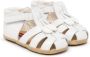 Miki House plaited touch-strap sandals White - Thumbnail 1